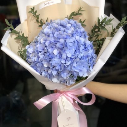 Mini Hydrangrea Blue Bouquet