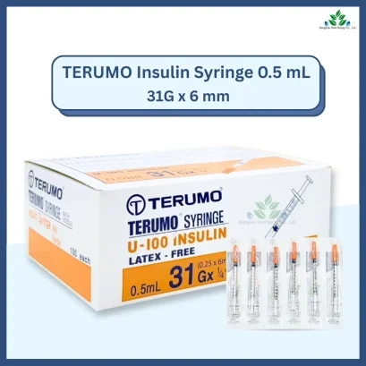Terumo Insulin Syringe 0.5 ml เข็ม 31G x 6 mm