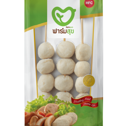 ฟาร์มสุข ลูกชิ้นไก่ (ไม้)