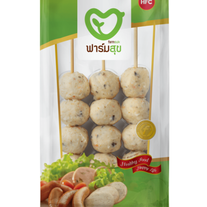 ฟาร์มสุข ลูกชิ้นไก่สาหร่าย (ไม้)