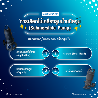 เลือกซื้อปั้มจุ่ม ปั้มซูรูมิ tsurumi pump