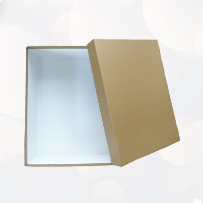 กล่องกระดาษพรีเมี่ยมสีทอง ขนาด 9x13 นิ้ว
