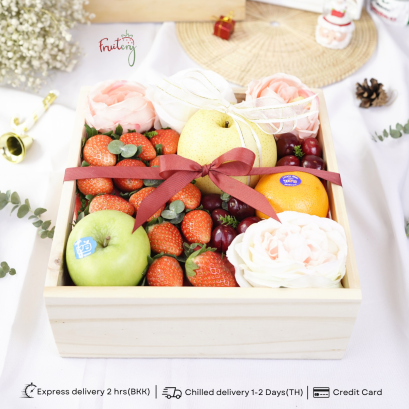 WX14 Fruit &amp; Flower Wood gift box
