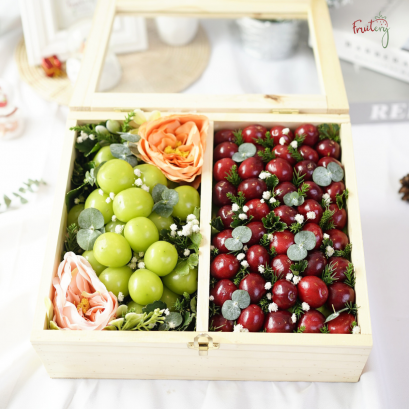 WX21 Cherry & Grape Wood gift box