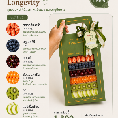 ชุดกิ๊ฟเซ็ทผลไม้Longevity 