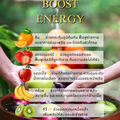 5 ผลไม้ที่ช่วยฟื้นฟูร่างกายหลังพักผ่อนน้อย