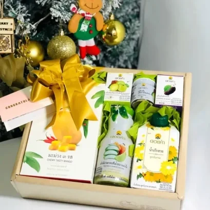 กระเช้าดอยคำในกล่องของขวัญ 799 บาท