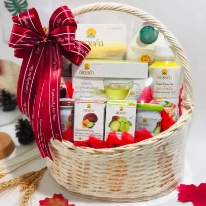 กระเช้าของขวัญเพื่อสุขภาพ กระเช้าดอยคำ RB090