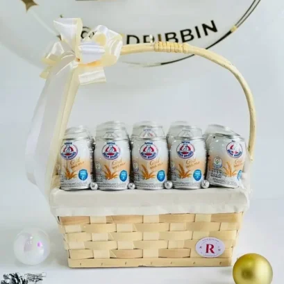 กระเช้านมตราหมี กระเช้าเยี่ยมไข้ RB337