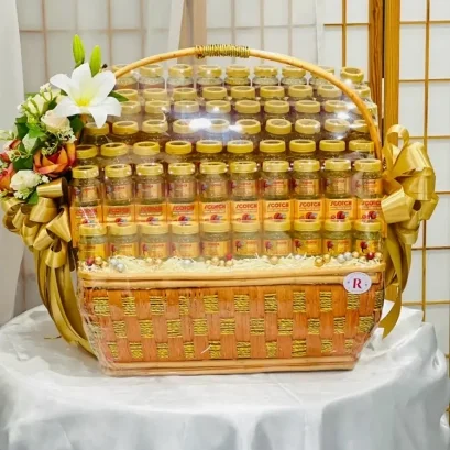 กระเช้าของขวัญขนาดใหญ่ กระเช้ารังนกใหญ่พรีเมี่ยม RB281