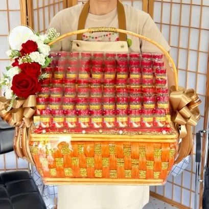 กระเช้าแบรนด์รังนกพรีเมี่ยมขนาดใหญ่ 70 ขวด RB291