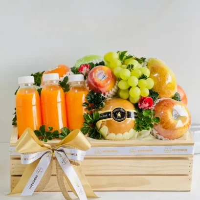 กระเช้าผลไม้ กระเช้าเยี่ยมไข้ 2000 บาท RB119