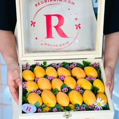 กระเช้าผลไม้ไทย กระเช้ามะยงชิด RB331