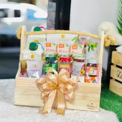 RB155 กระเช้าของขวัญสินค้าเพื่อสุขภาพ M