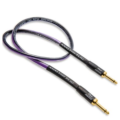 Analysis Plus Clear Oval Internal Speaker Cable Gold Straight to Gold Straight, 2 ft