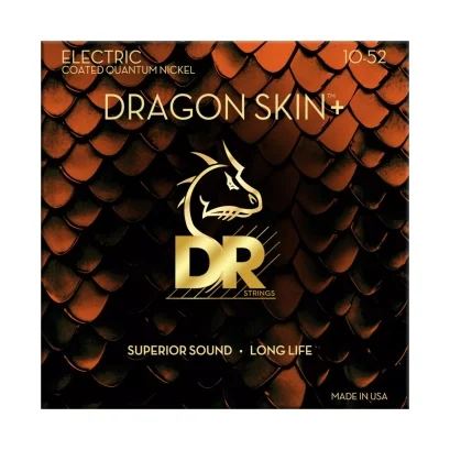 DR Strings Dragon Skin+ Quantum Nickel 10-52 Medium to Heavy