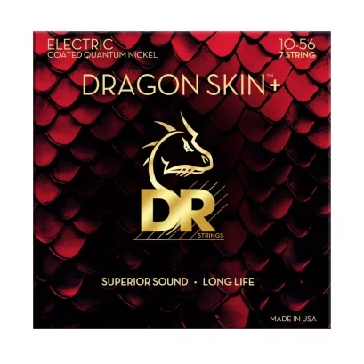 DR Strings Dragon Skin+ Electric 7 Str Quantum Nickel 10-56 Medium