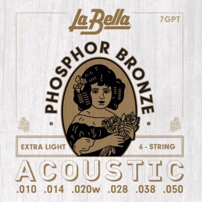 La Bella 7GPT Phosphor Bronze - Extra Light