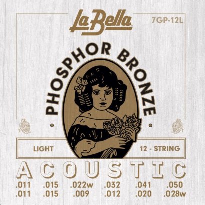 La Bella Phosphor Bronze 12-STR LITE