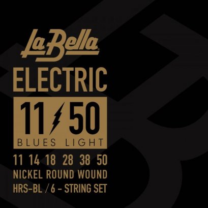 La Bella HRS-BL Nickel-Plated Round Wound - Blue Light 11-50