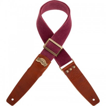 Magrabo Stripe SC Cotton Washed Bordeaux 5 cm terminals Twinkle Brown, Recta Brass buckle
