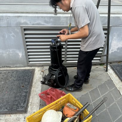 งานติดตั้งปั้ม Ejector ที่ตลาดหลักทรัพย์