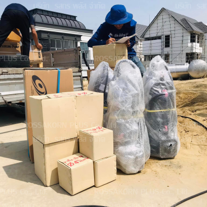 งานระบบน้ำพุ..โครงการหมู่บ้านของแสนสิริ TSURUMI PUMP JAPAN