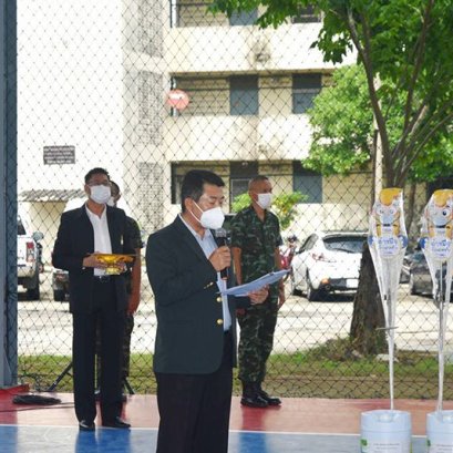 มอบอุปกรณ์ป้องกันให้รพ.สนามกองทัพบก(ปตอ.๑)