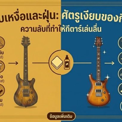 คราบเหงื่อและฝุ่น: ศัตรูเงียบที่พราก "Tone" ไปจากกีตาร์ของคุณ