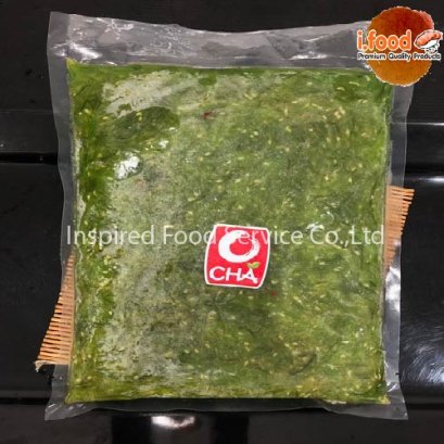 ยำสาหร่ายสีเขียว ฉลากแดง ราคา 150 บาท