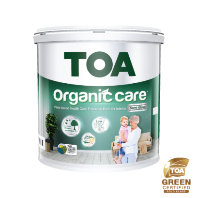 TOA ออร์แกนิค แคร์ ผสมจากพืช ชนิดกึ่งเงา 9 ลิตร เบสA
