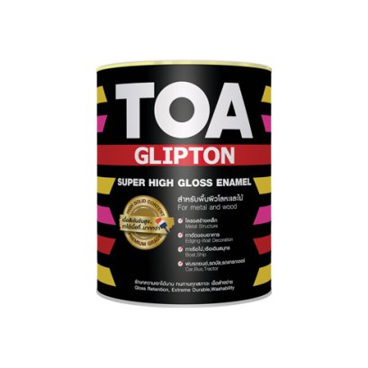 ทีโอเอ กลิปตั้น สีน้ำมันเคลือบเงา โทร 080-0689-888 ราคาถูก TOA GLIPTON Super High Gloss Enamel