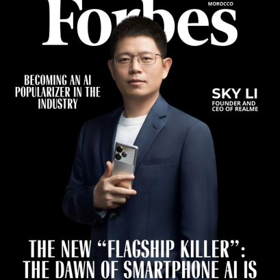 สกาย ลี ซีอีโอ realme ผงาดขึ้นปก Forbes พร้อมประกาศ  GT series เตรียมกลับมาเขย่าวงการด้วยขุมพลัง AI เต็มรูปแบบ