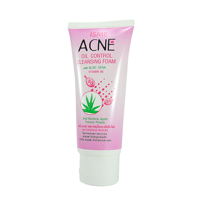 ISME Acne Oil Control Cleansing Foam  With Aloe Vera & Vitamin B6 (60g.)