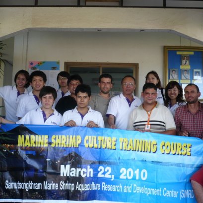 Marine shrimp culture training couse