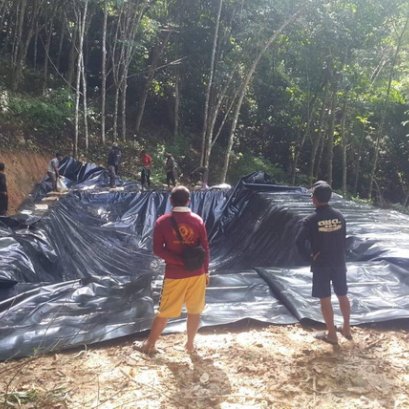 บ่อพักน้ำเชิงภูเขา จากจังหวัด นครศรีธรรมราช