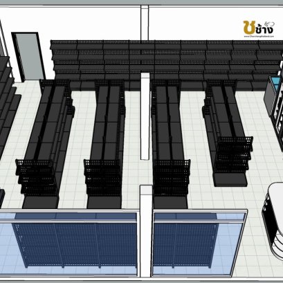 ร้านค้ามินิมาร์ท (ชั้นวางสีดำ)