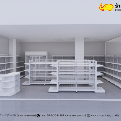 ร้านค้ามินิมาร์ท ขนาดพื้นที่ 8 x 8 เมตร