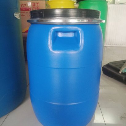 ถังพลาสติก HDPE 60 ลิตร ทรง#6001 สีน้ำเงิน  (สินค้าตามสภาพ)