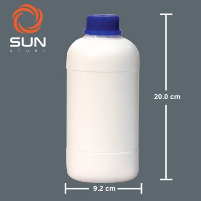 ขวดพลาสติก HDPE 1 ลิตร ทรง#0113 สีนม