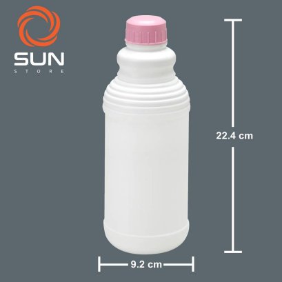 ขวดพลาสติก HDPE 1 ลิตร ทรง#0118 สีนม