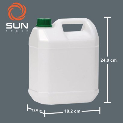 แกลลอนพลาสติก HDPE 4 ลิตร ทรง#0404 สีขาว