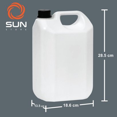แกลลอนพลาสติก HDPE 5 ลิตร ทรง#0515 สีขาว | สีนม
