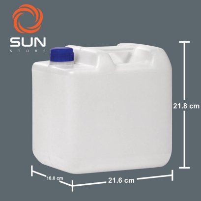 แกลลอนพลาสติก HDPE 6 ลิตร ทรง#0601 สีขาว