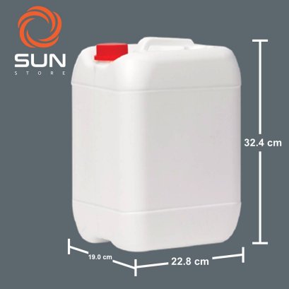 แกลลอนพลาสติก HDPE 10 ลิตร ทรง#1007 สีขาว | สีนม