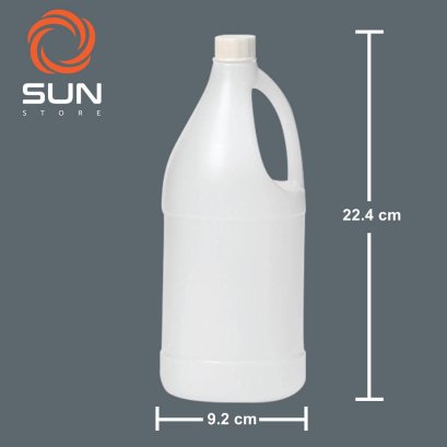 แกลลอนพลาสติก HDPE 1.8 ลิตร ทรง#1.800-01 สีขาว