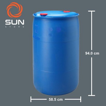 ถังพลาสติก HDPE 200 ลิตร ทรง#20004 สีน้ำเงิน