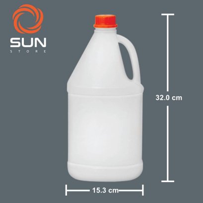แกลลอนพลาสติก HDPE 3.8 ลิตร ทรง#3.8-01 สีขาว