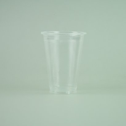 แก้วน้ำ 16 ออนซ์ แก้วพลาสติก PP ลอนใส รุ่นประหยัด