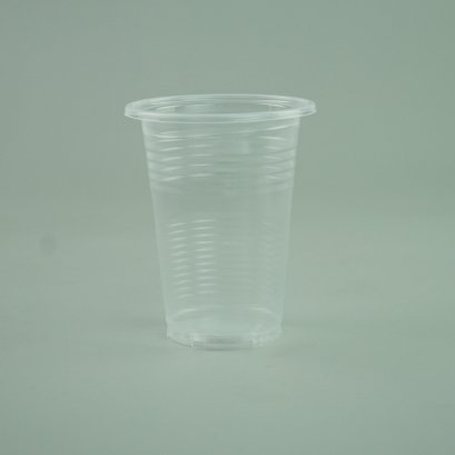 แก้วน้ำ 7 ออนซ์ แก้วพลาสติก PP ลอนใส รุ่นประหยัด ขนาด7x9.5x4.5 cm.